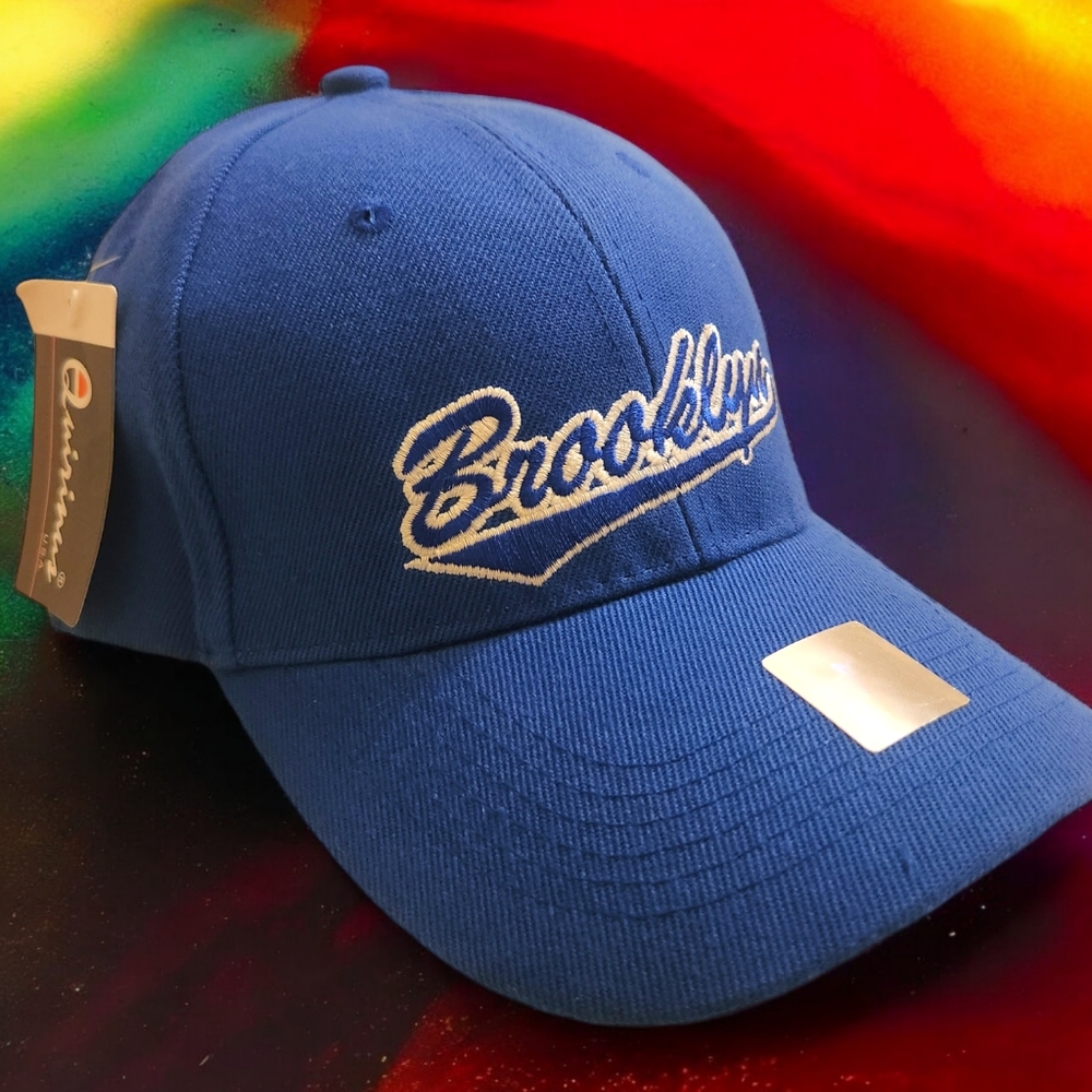 NWT Brooklyn Royal Blue Wool Blend Baseball Hat Cap